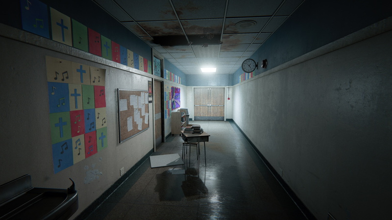 flooring, building, ceiling, tunnel, direction, hospital, absence, empty, corridor, outlast 2 4k  image, abandoned, indoors, built structure, no people