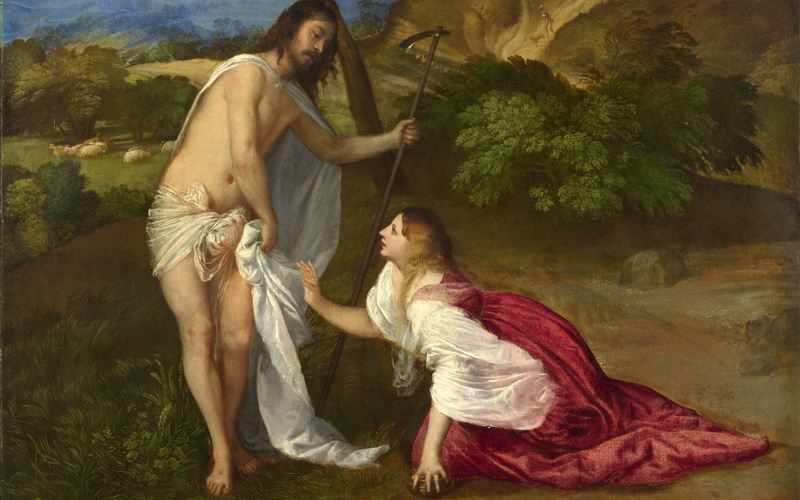 tangere, titian, 1080P, paintings, noli