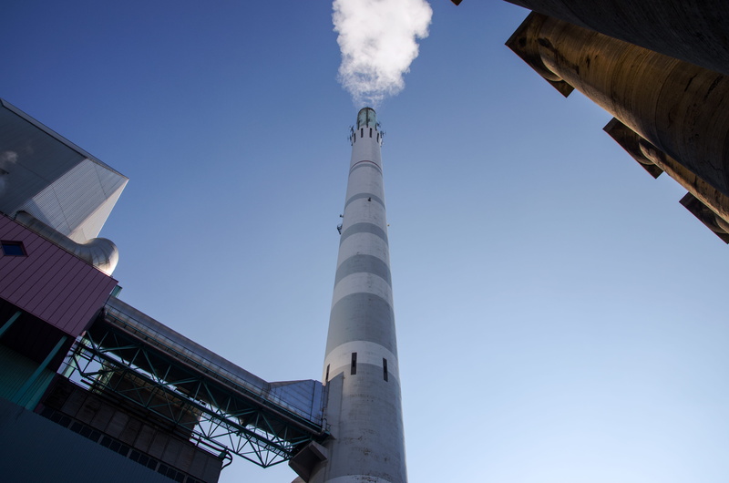 no people, outdoors, nature, built structure, germany, 4K, blue sky, clear sky, environmental issues, refuse incineration, new, bad cannstatt, air pollution