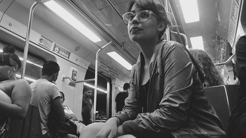 aollco, travel, window, rail transportation, train - vehicle, vehicle seat, bandw, liberdade, subway, sp, brazil, sitting, subway train, casual clothing