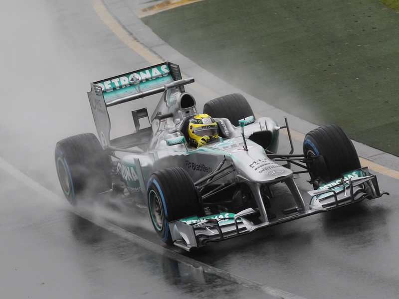 g p, formula, 1080P, mercedes, mgp, race, rain, w04, 2013, racing