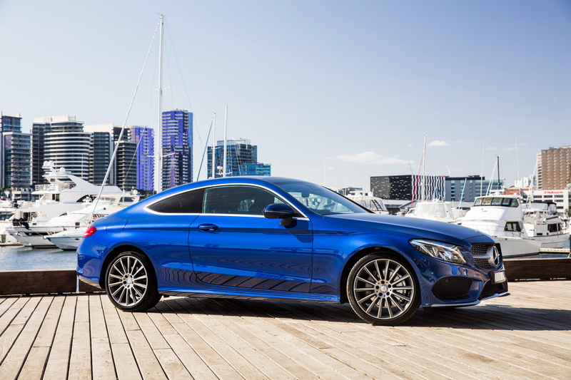 blue, C-Class, Mercedes-Benz, 4K, Mercedes, Coupe, AMG, C205