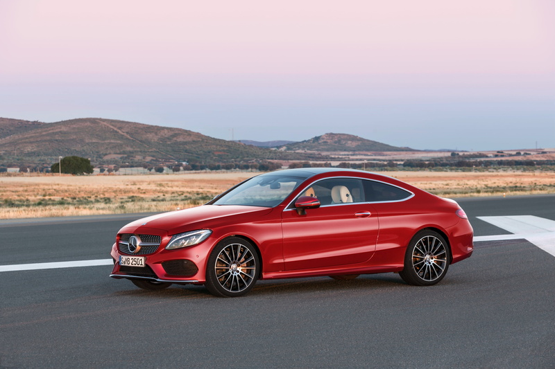 Mercedes, motor vehicle, Coupe, convertible, transportation, sports car, road trip, Mercedes-Benz, no people, 2015, land vehicle, outdoors, mountain, C205