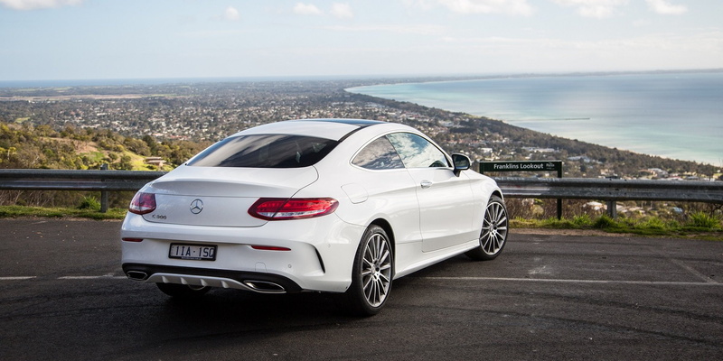 benz, c-300, 1080P, line, mercedes, cars, 2016, au-spec, amg, coupe, (c205), white