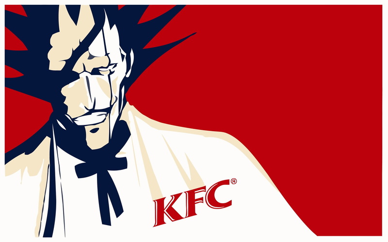 kfc, Bleach, 720P, text, Kenpachi Zaraki