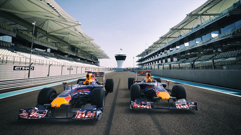 car, city, day, men, 3D, sky, connection, lifestyles, circuits, building exterior, people, mode of transportation, Formula 1, Red Bull, road, transportation
