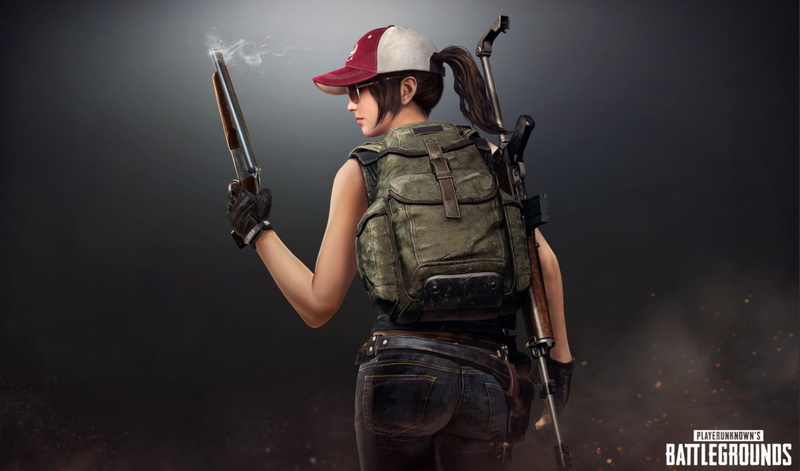 1080P, Hat, PlayerUnknowns Battlegrounds, Ponytail, Video Game, Sunglasses, Gun, Girl