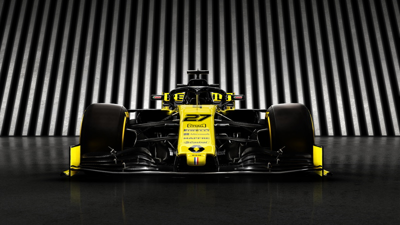 Daniel Ricciardo, Toro Rosso, STR14, 8K, 2019, Ferrari, SF90, car, Formula 1, yellow, renault r.s.19