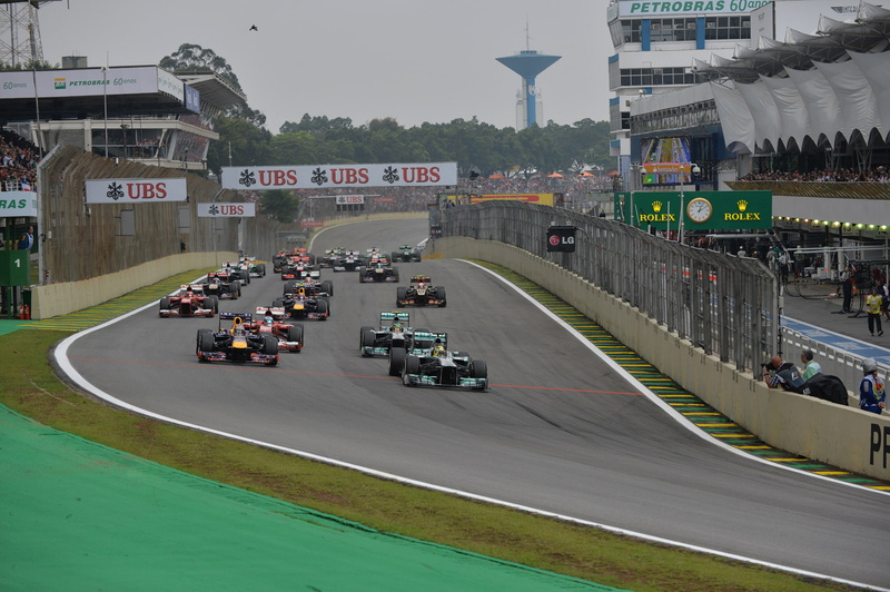 race, Motorsport, the world Cup, formula 1, Brazil, 1080P, start, 2013