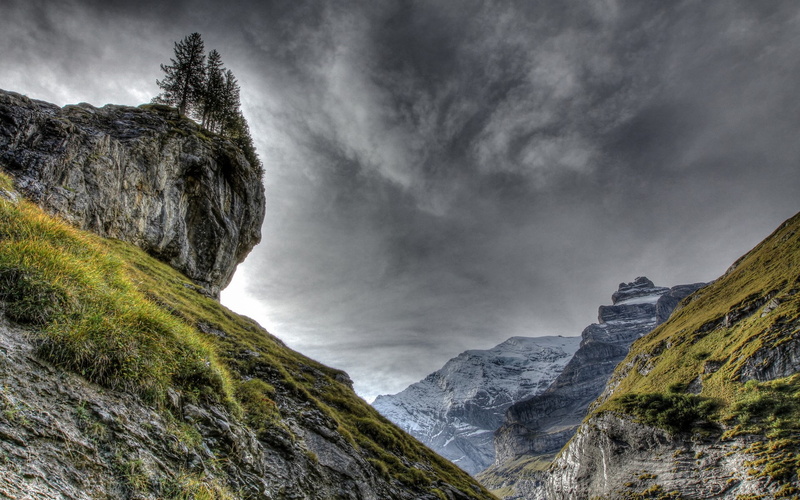 tranquil scene, mountain range, solid, fog, power in nature, mountain peak, 1080P, remote, sky, nature, rock - object, scenics - nature, land, outdoors