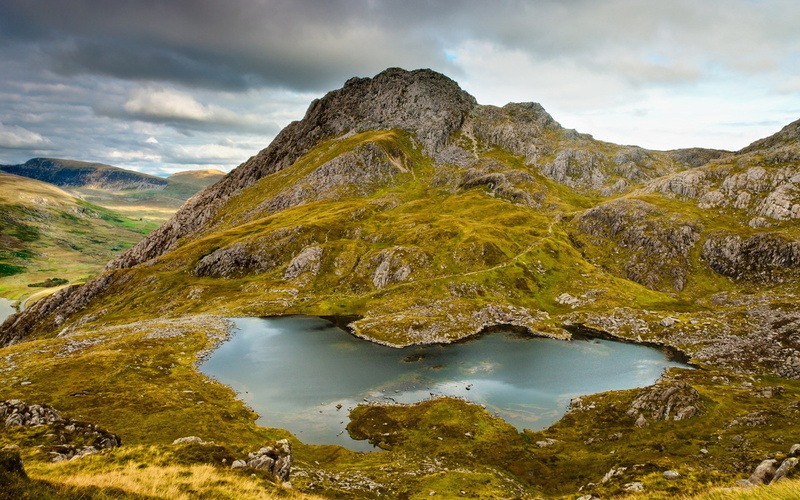 pc hd nature image 1920x1200, landscape, beauty in nature, tranquil scene, sky, land, nature, no people, mountain range, lake, 1080P, rock - object, remote