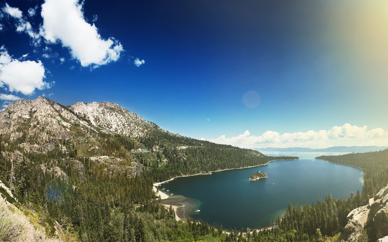 lake, reflection, tranquil scene, cloud - sky, sky, blue, no people, mountain, water, day, plant, nature, cool pics of nature hd background 1920x1200, formation