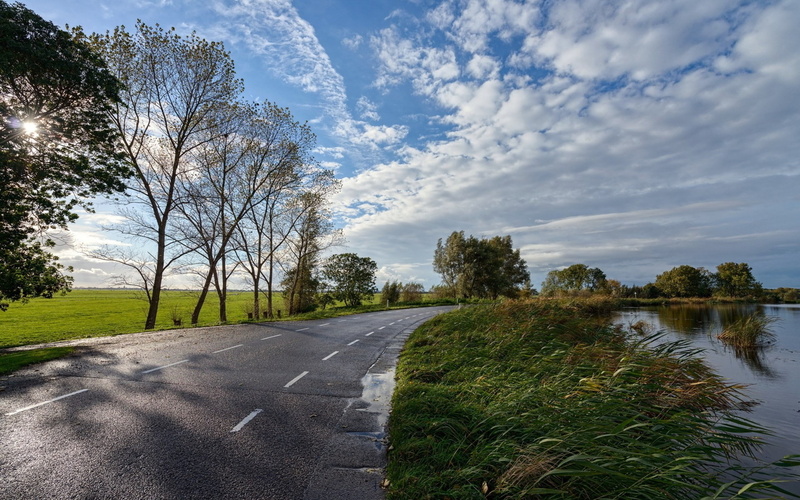 nature, cloud - sky, the way forward, beauty in nature, scenics - nature, growth, transportation, tranquility, road, tranquil scene, 1080P, non-urban scene