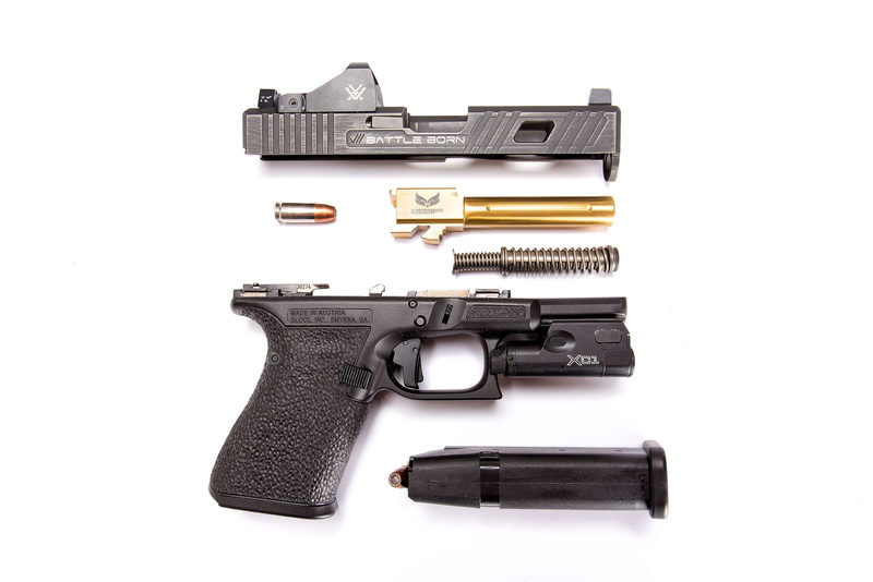 1080P, gun, details, disassembled, Glock
