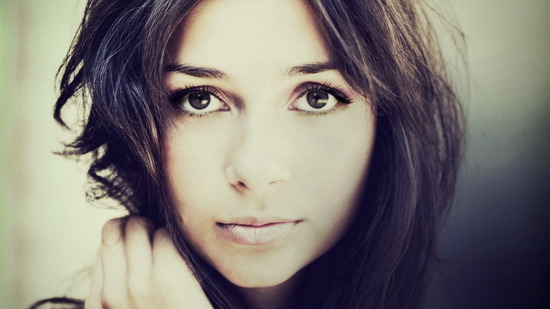 one person, human face, long hair, beauty, teenager, hot girl  hd widescreen 1920x1080, looking at camera, hair, brown hair, young adult, young women, 1080P