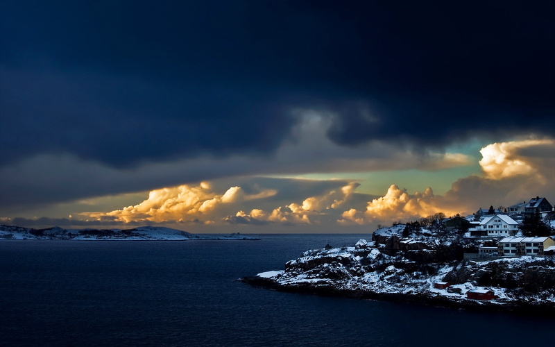 sky, sea, cloud - sky, dramatic sky, beauty in nature, no people, horizon over water, nature, horizon, land, scenics - nature, power in nature, tranquil scene