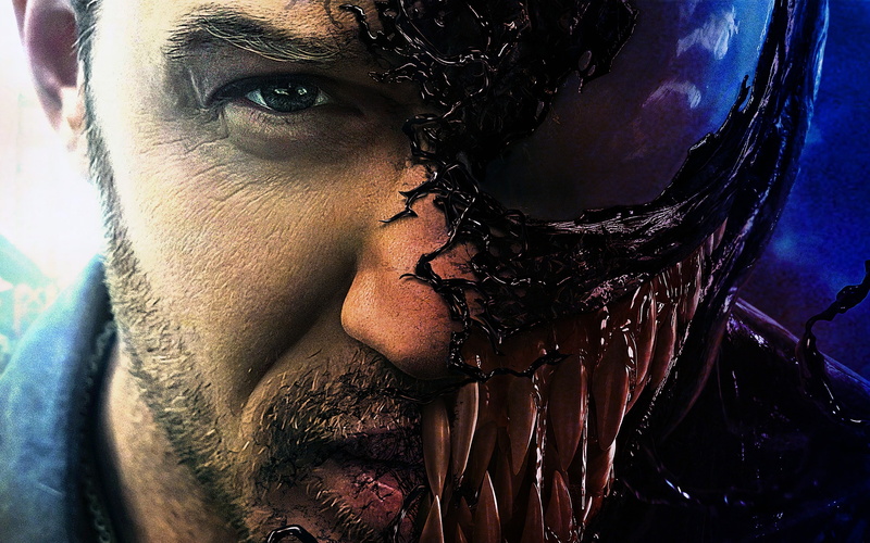 indoors, hair, nightlife, front view, hairstyle, one person, mid adult men, venom, beard, tom, looking at camera, lifestyles, poster, headshot, close-up