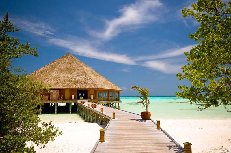 direction, thatched roof, wood - Material, beach, pier, building, holiday Villa, tranquil Scene, house, bungalow, relaxation, gulf, land, flower, pot, no People