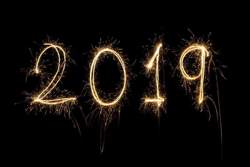 Fireworks, New Year 2019, 5K, Holiday