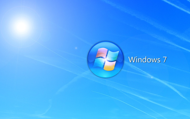 Windows 7, 1080P, gradient, numbers, blue background
