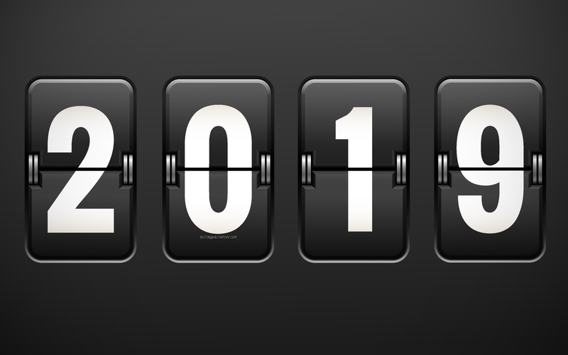 New Year, Holiday, 4K, New Year 2019