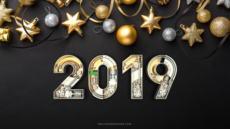 8k, poster, 8K, Christmas, New Year 2019