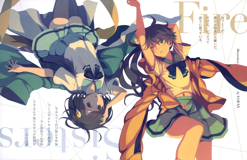 Anime, 5K, Tsukihi Araragi, Monogatari (Series), Karen Araragi