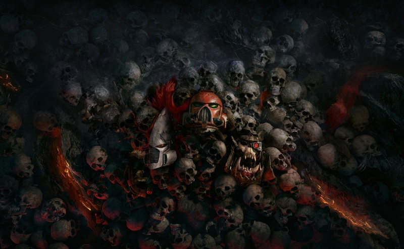 indoors, halloween, 1080P, representation, art and craft, spooky, horror, monster - fictional character, Warhammer 40,000: Dawn of War III, belief, fear