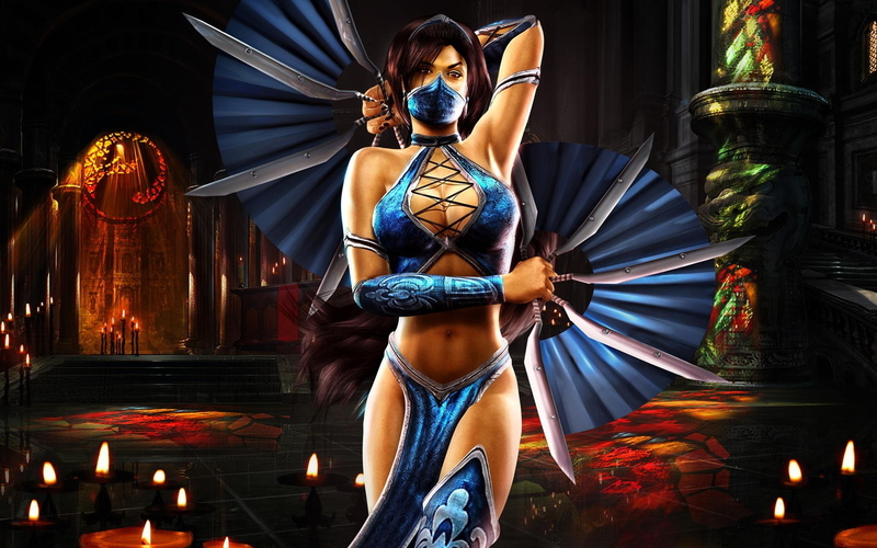 real people, young women, women, built structure, standing, religion, three quarter length, young adult, spirituality, Mortal Kombat, video games, illuminated