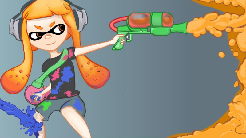 monster - fictional character, nature, holding, multi colored, video games, art and craft, food and drink, emotion, cartoon, orange color, gun, spooky