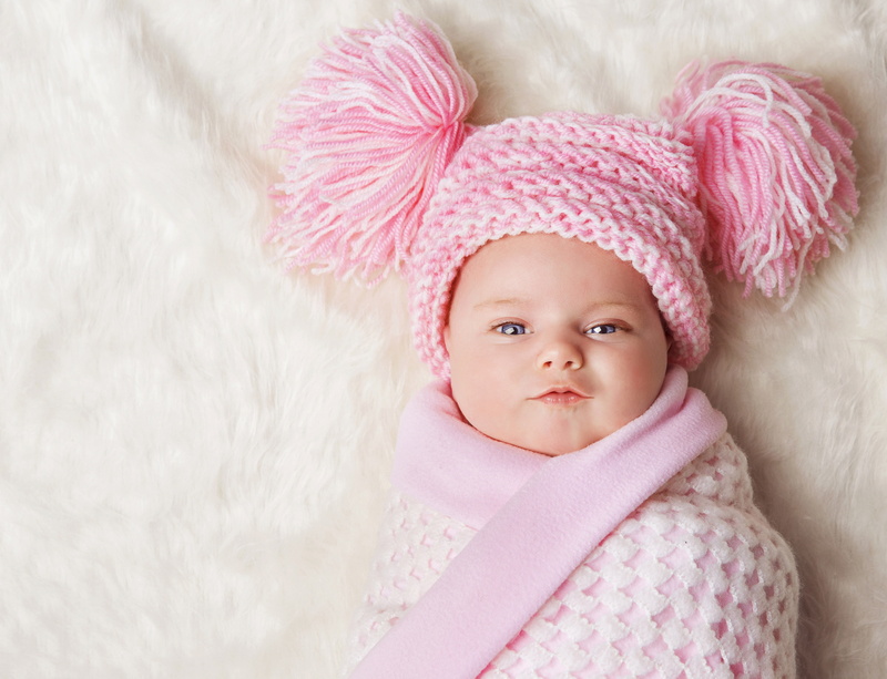 4K, Baby Girl, Blanket, Adorable, Hat, 4K, Wrap