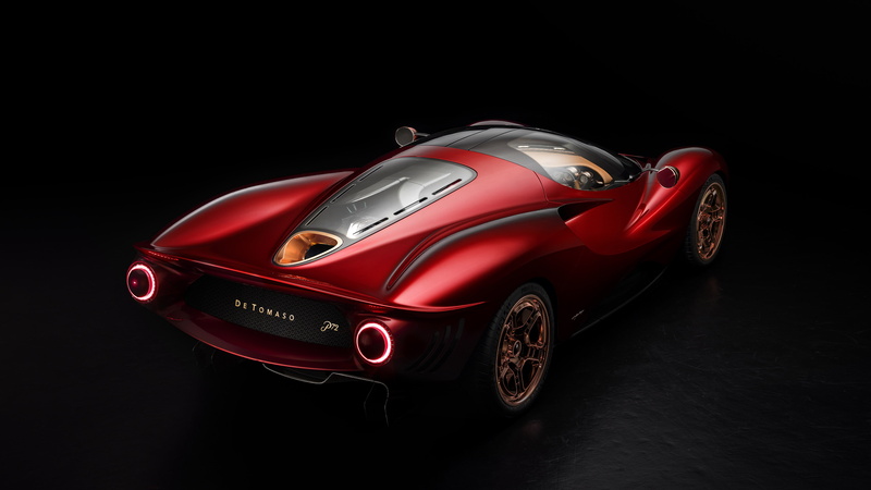 De Tomaso P72, 4K, Car, Vehicles, Sport Car, Red Car