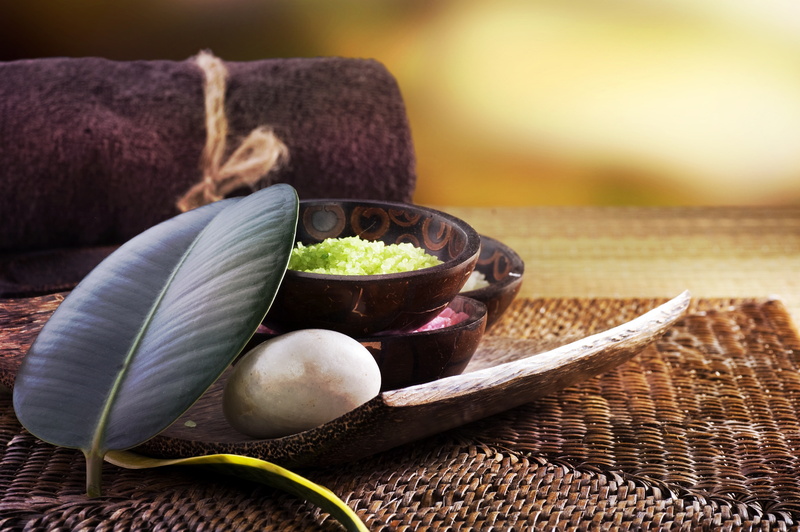 stone, bowl, Spa salt, 5K, leaf, towel