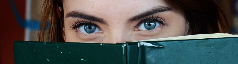 looking at camera, conceptual, girl, photoshoot, body part, blue eyes, females, eye, pose, human body part, sideways glance, adult, young, eyebrow, peeking