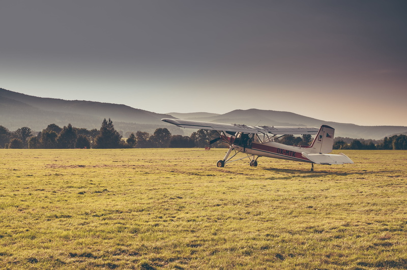 tranquility, rural scene, airplane, travel, grass, 4K, woods, agriculture, land, beauty in nature, sky, white, tranquil scene, biplane, environment, landscape