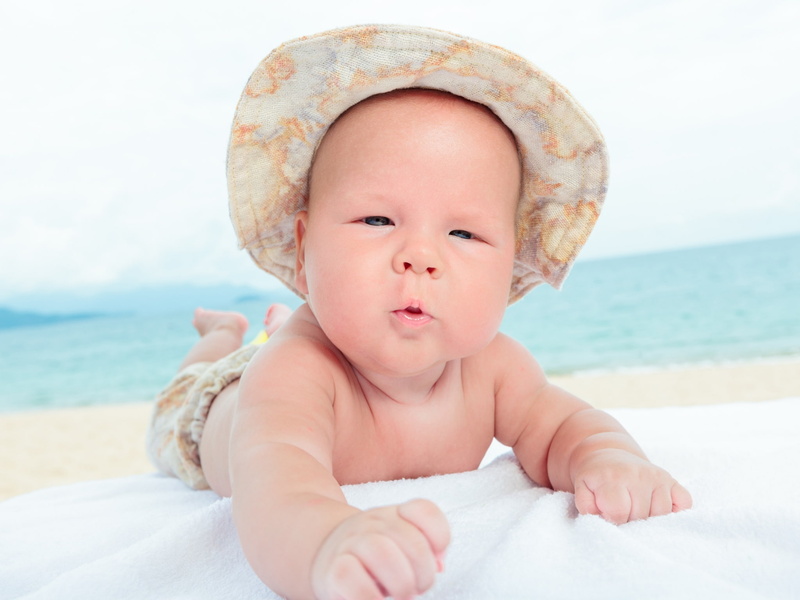 babyhood, baby picture images, cute, real people, sea, 1080P, nature, child, toddler, baby, childhood, beach, front view, portrait, innocence, one person