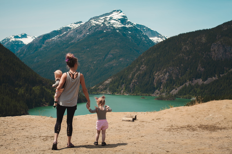 family, scenics - nature, beach, mothers day, day, mom, body, babies, mountain range, daylight, bonding, mountain, girl, adventure, scenic, full length