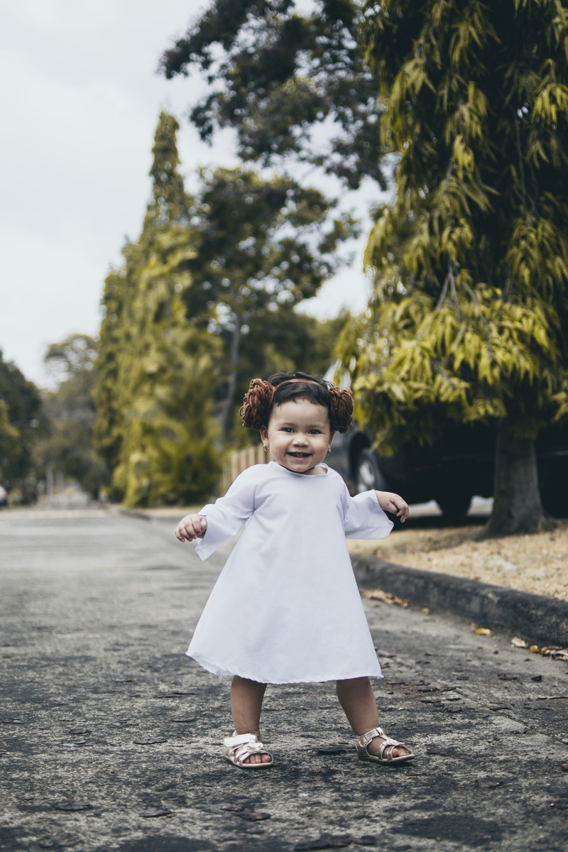 real people, front view, baby, innocence, cute, girl, childhood, 5K, full length, portrait, outdoors, day, white, little, fun, lifestyles, standing, leisure activity