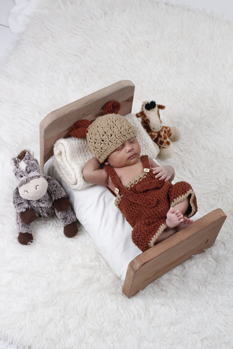 sleeping, no people, high angle view, baby, human representation, newborn, teddy bear, indoors, still life, costume, softness, toy, toy animal, relaxation