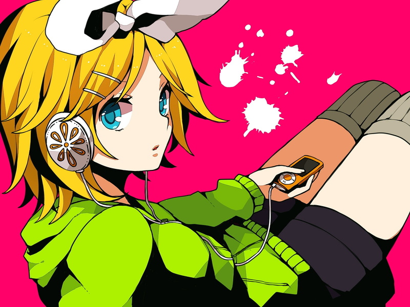 real people, human Face, vector, shorts, 720P, lifestyles, creativity, mp, listening, technology, kagamine rin, character, belt, backgrounds