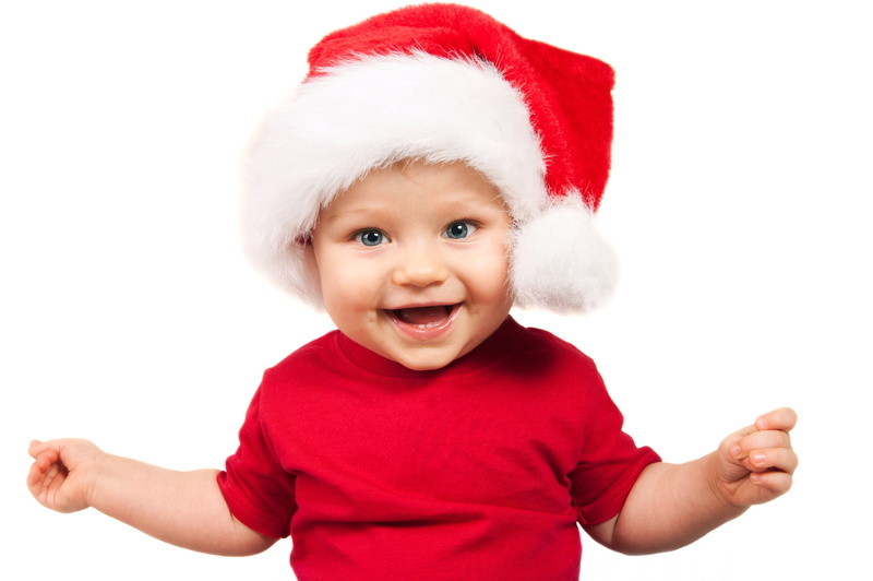 enjoy christmas hat, males, isolated On White, baby, toddler, caucasian Ethnicity, holiday, Adorable funny beautiful kid, children, positive Emotion, white Background