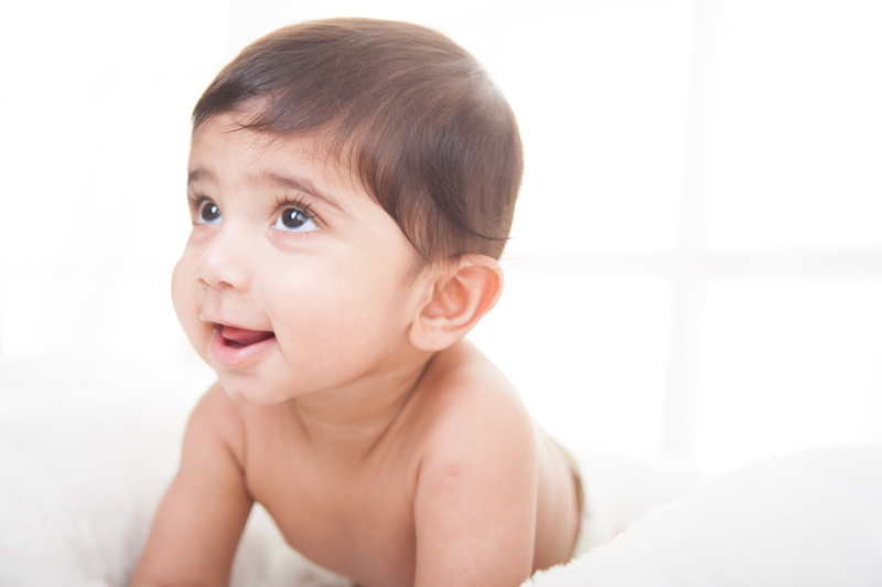 cute, child, looking, childhood, one-year, indoors, baby, smile, facial expression, portrait, mouth open, one person, emotion, 4K, looking away, todler