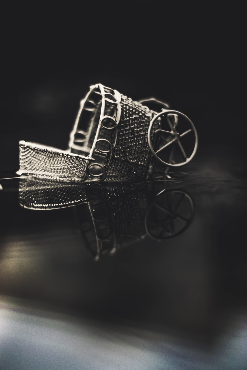 decoration, vintage, arts culture and entertainment, studio shot, bassinet, design, color, metal, still life, style, flooring, single object, personal accessory