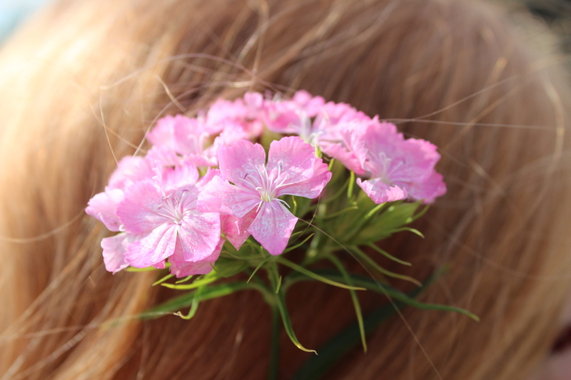 pink Color, Small, small flowers, beautiful woman, plant, human Face, beauty, children only, young Adult, purple, vulnerability, one girl only, Flowers