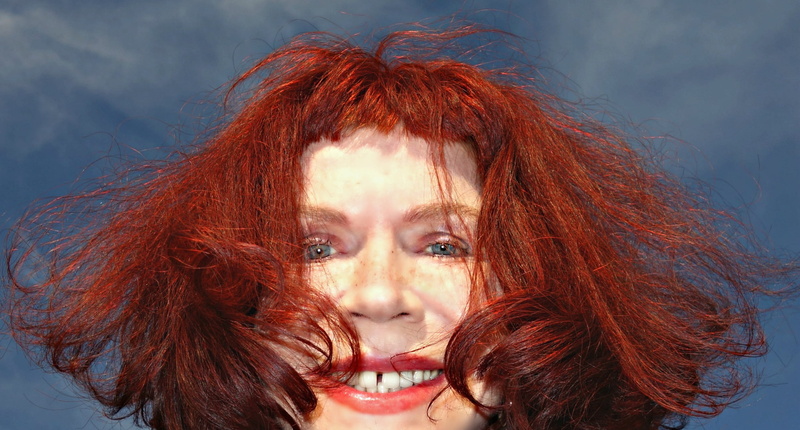 adult, smiling, red hair, beautiful woman face, dyed hair, windblown hair, portrait, red, headshot, young adult, caucasian, taking, 1080P, human hair
