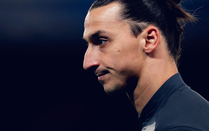 lifestyles, human face, sports, 4K, beard, soccer, men, headshot, zlatan, side view, young men, ibrahimovic, looking, portrait, black background, profile view