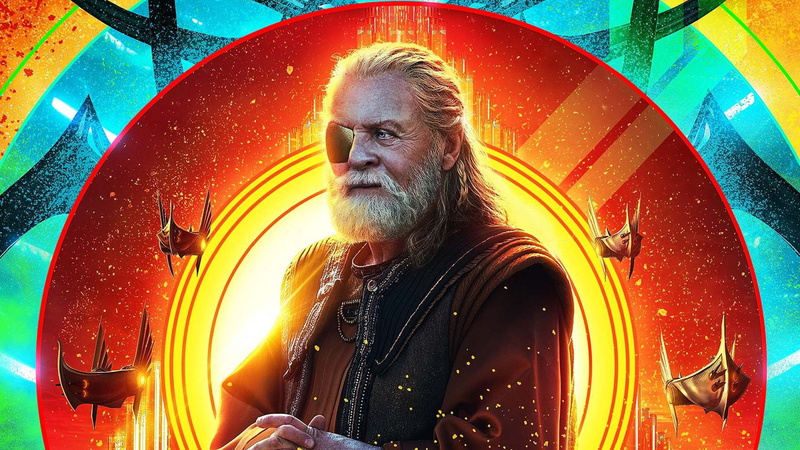 mature men, males, Movie, Thor: Ragnarok, gray hair, men, mature adult, portrait, lifestyles, leisure activity, Anthony Hopkins, Odin (Marvel Comics), one person