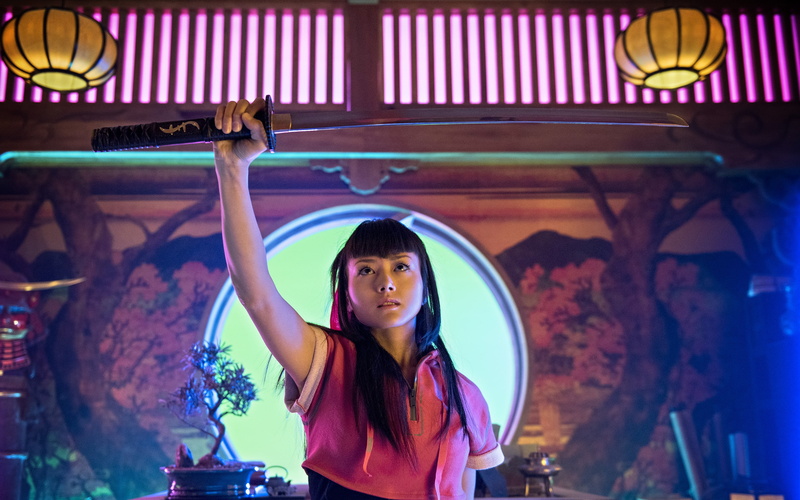 black, action, otomo, ninja, holding, woman, miko, heroes, 2K, reborn, heroes reborn, katana