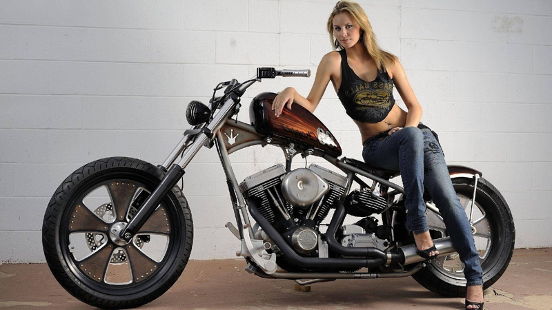 full length, beautiful woman, hairstyle, 2K, transportation, looking at camera, independence, young adult, biker, rebellion, hair, women, fashion, jeans