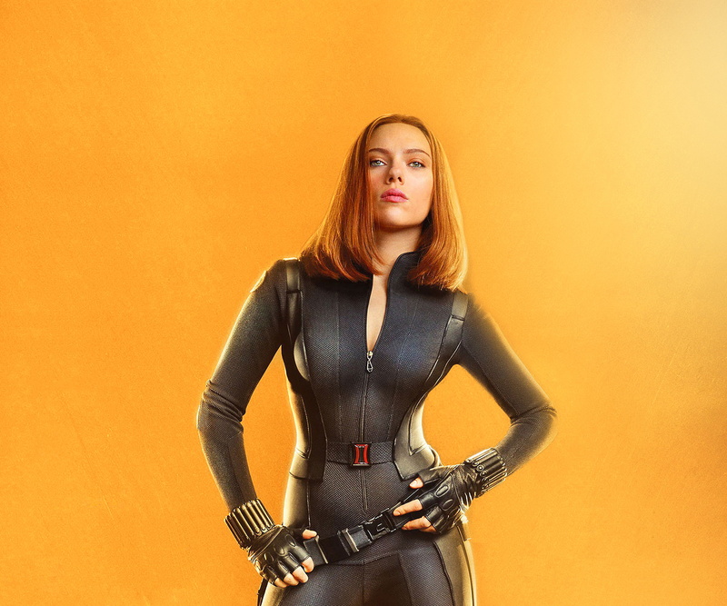 2K, 4K, Avengers: Infinity War, Marvel Comics, Black Widow, Scarlett Johansson